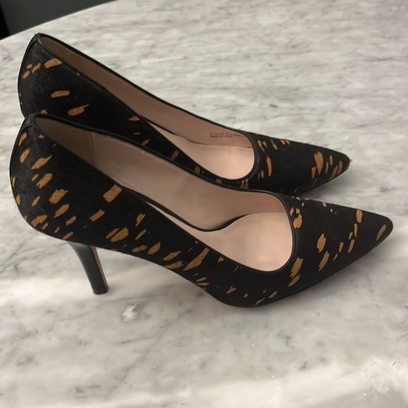Cole Haan leather hair leopard heel size 10 - Picture 1 of 7